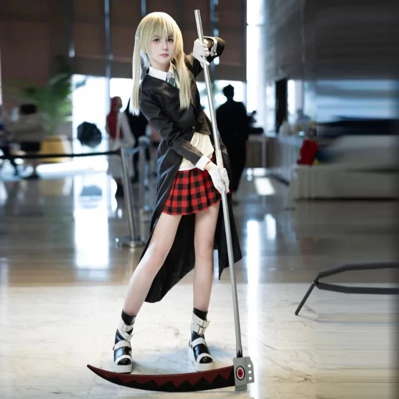 Maka Albarn Soul Eater Cosplay Costume Set with Wig & Accessories for Women