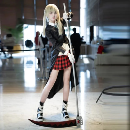 Maka Albarn Soul Eater Cosplay Costume Set with Wig & Accessories for Women