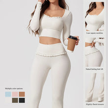 2Pcs Quick-Dry Long-Sleeved Shirt & Leggings Set