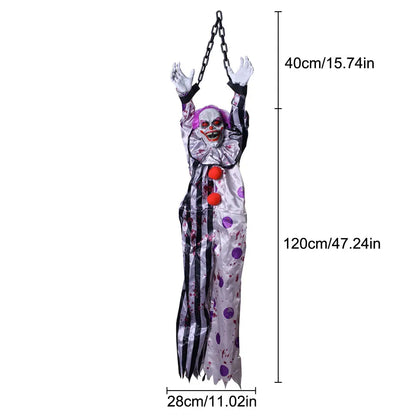 Spooky Halloween Hanging Ghost Decor – Creepy Tattered Linen Grim Reaper Prop for Haunted House, Yard & Party Decor