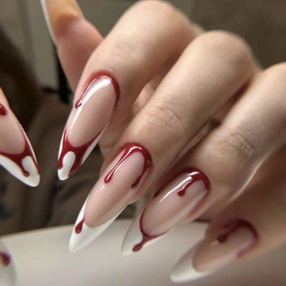 24pcs Mid Length Removable Wear Full Cover Nails