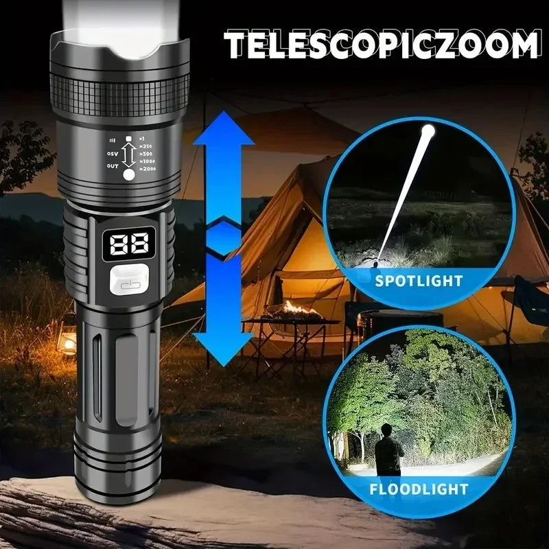 High-Power LED Rechargeable Tactical Flashlight