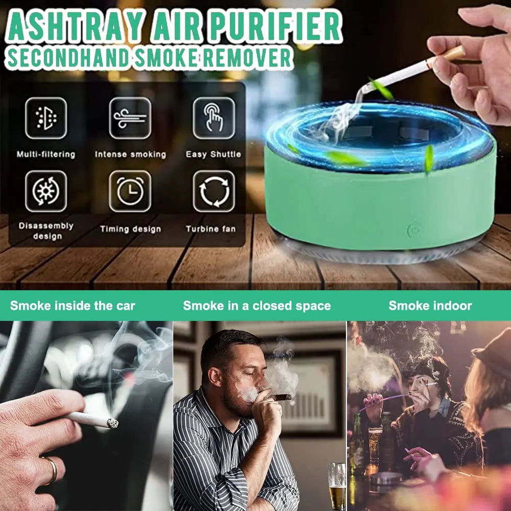 2 in 1 Automatic Ashtray with Filter Timer