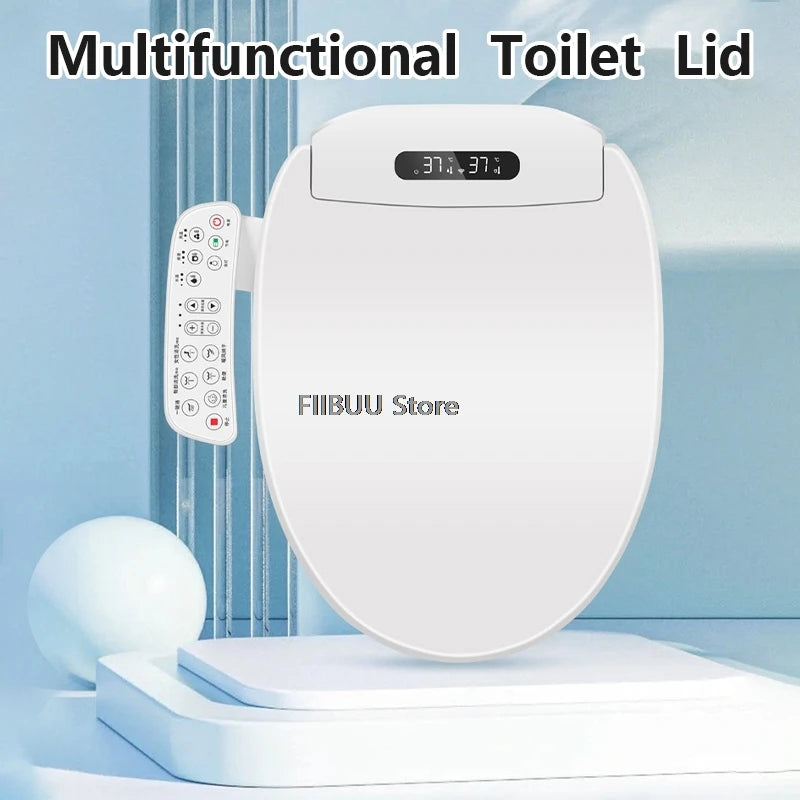 Electric Smart Bidet Toilet Seat with Instant Warm Water and Heated Seat