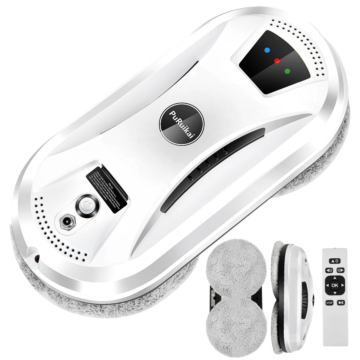 PuRuiKai 5600Pa Automatic Window Cleaning Robot with Remote Control