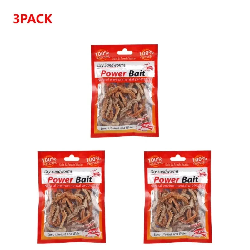 Dry Lugworm Sandworms Lifelike Smelling Fishing Worms