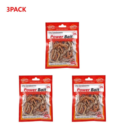 Dry Lugworm Sandworms Lifelike Smelling Fishing Worms