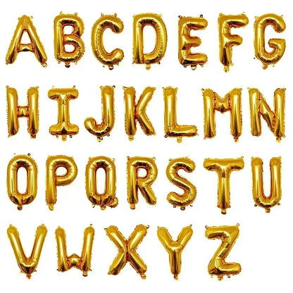16 & 32 Inch Foil Letter Balloons A-Z, Air & Helium Alphabet Balloon Figures