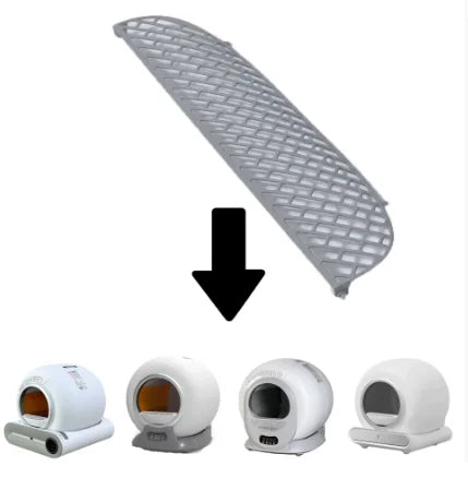 Automatic Cat Litter Box Accessories - Replacement Bin Door, Threshold Guard, Filter Screen & Garbage Bags Set