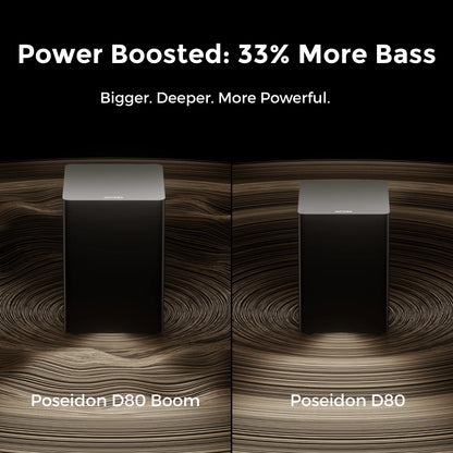 ULTIMEA Poseidon D80 Boom 7.1 Channel Dolby Atmos Soundbar - 500W Home Theater System with Wireless Subwoofer & Surround Speakers