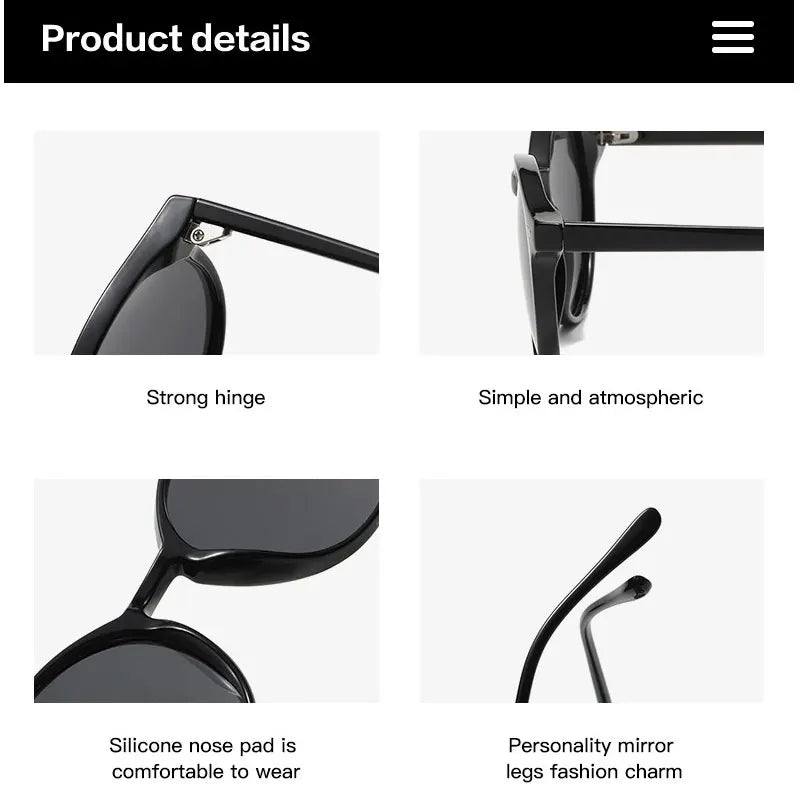 Retro Round Polarized Sunglasses