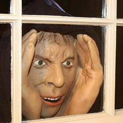 Scary Peeping Tom Window Hanging Halloween Decoration