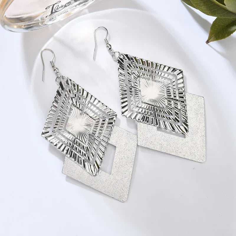 Floating Long Hook Earrings