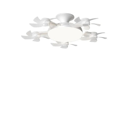 Modern Drone-Style LED Ceiling Fan Light with Remote Control & Dimmable Colors