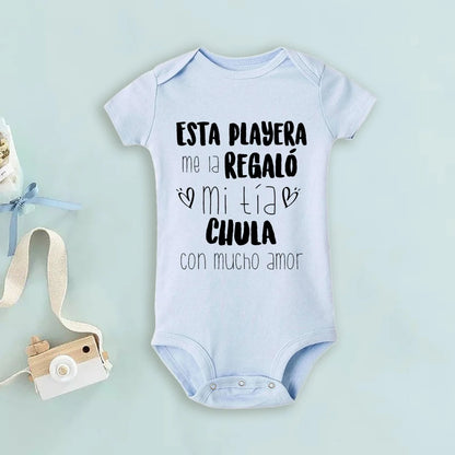 My Uncle Loves Me Very Much Print Baby Bodysuit