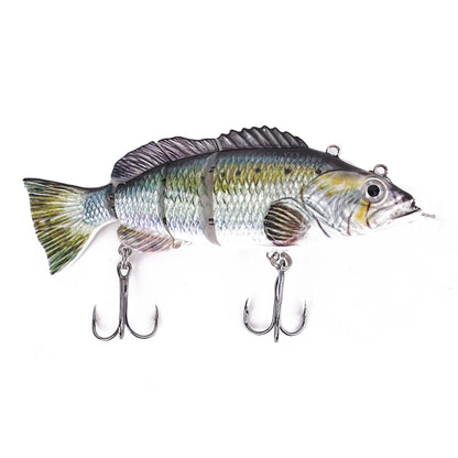 Robotic Auto-Swimming Electronic Fishing Lure (4-Segment Wobbler)