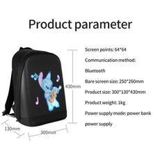 Remote Control Smart Led Mesh Pix Backpack LED Display