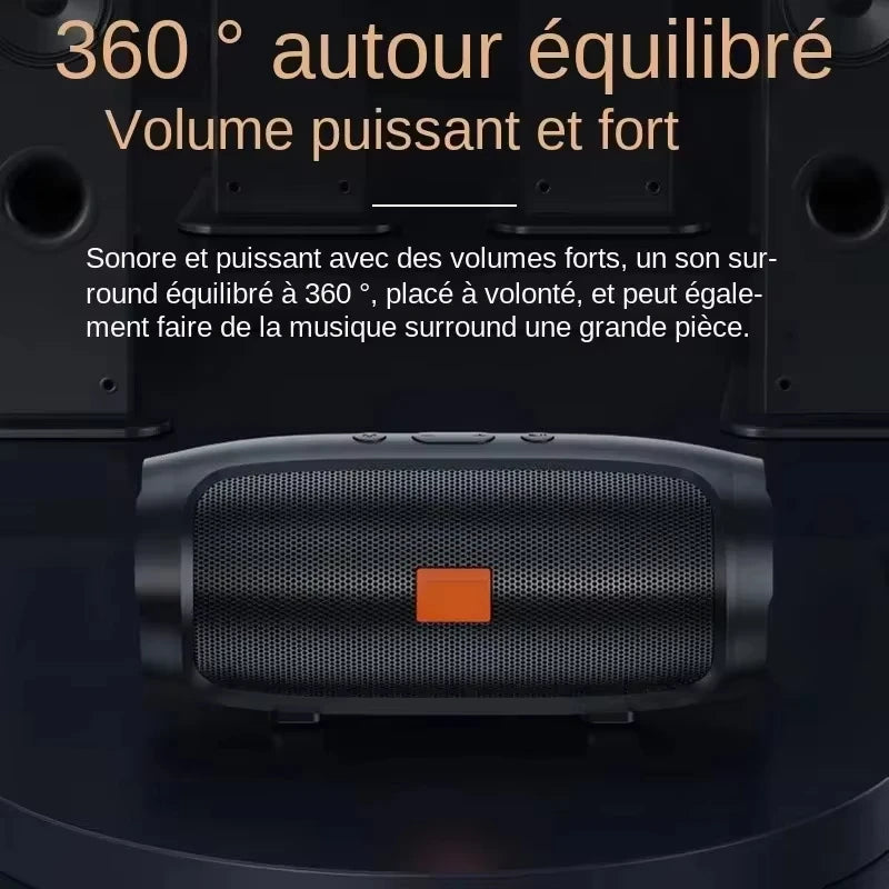 Lenovo Portable Outdoor Bluetooth Speaker – Dual Stereo Wireless Subwoofer with FM Radio, TWS & USB Support