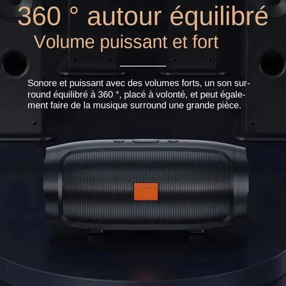 Lenovo Portable Outdoor Bluetooth Speaker – Dual Stereo Wireless Subwoofer with FM Radio, TWS & USB Support