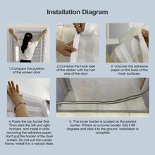 Mesh Pet Screen Door with Double Zipper Closure