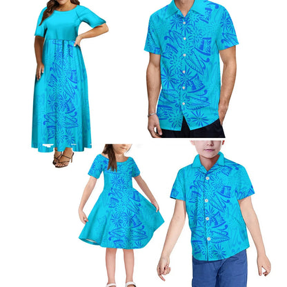 Women's Ruffled Sleeve High-Stretch Print Maxi Dress
