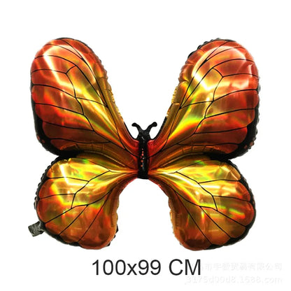 Large Butterfly Aluminum Foil Balloon - Party Decor & Photo Prop