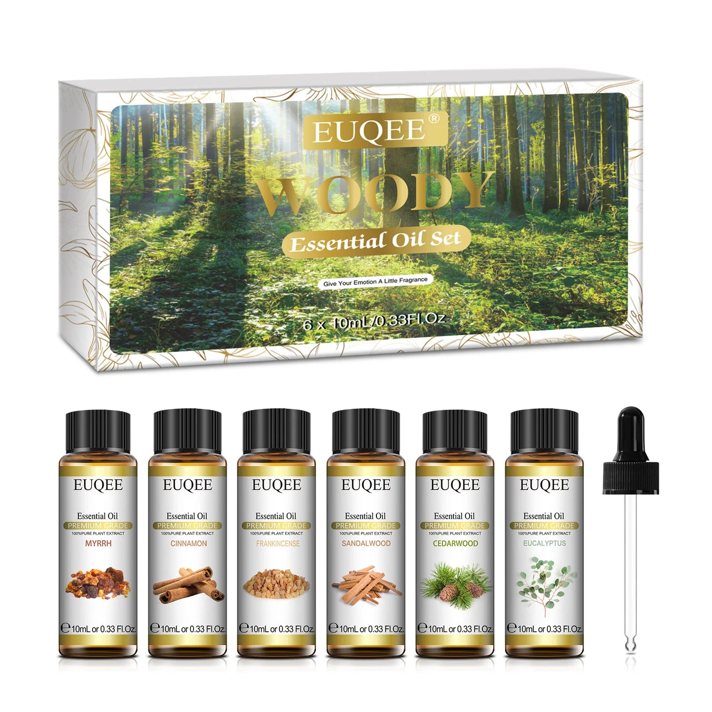 EUQEE 6 Bottles Essential Oils Set