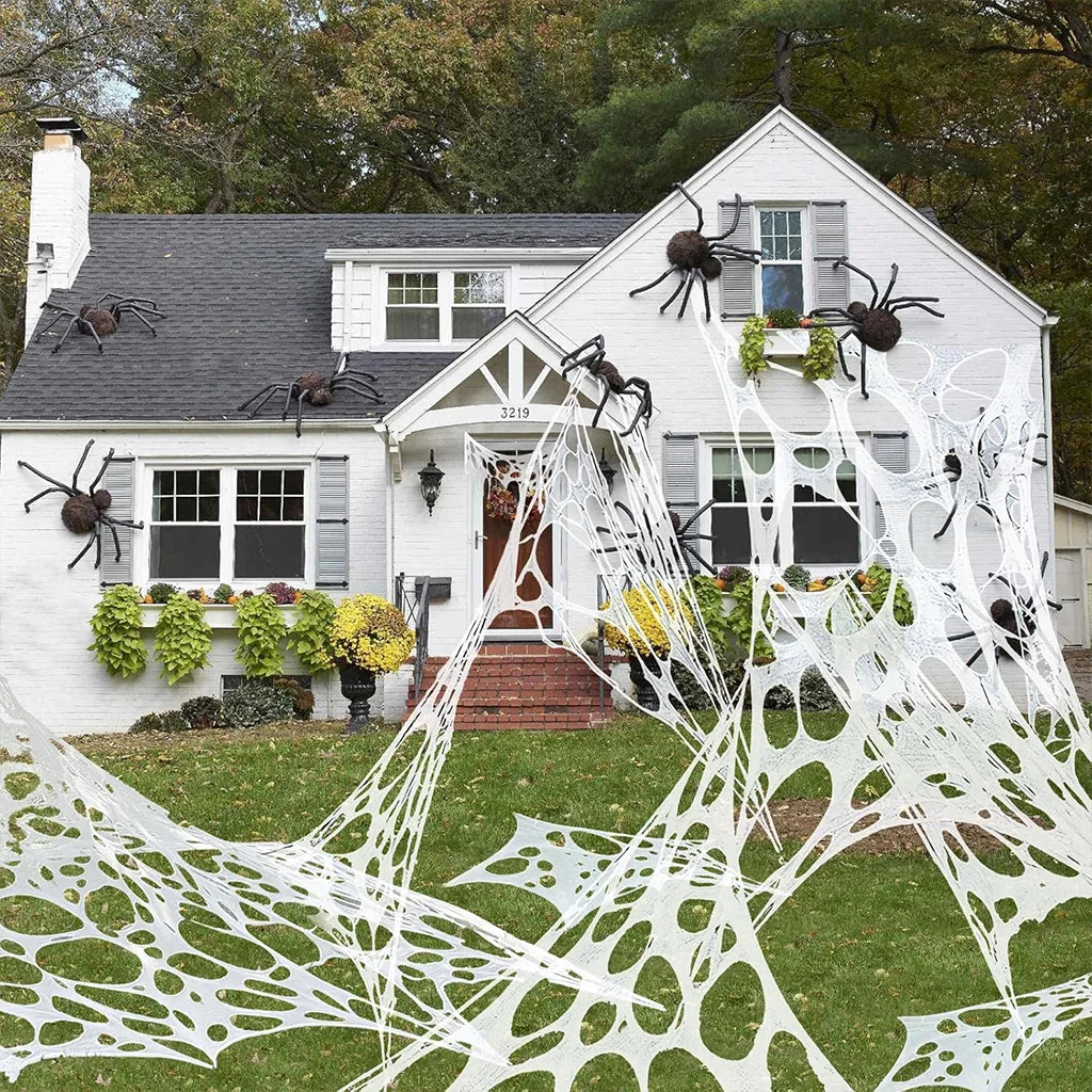Halloween Plastic Chain Lights - 8 Lighting Modes LED Spooky Shackles Prop String Lights for Skeleton, Yard & Patio Decor