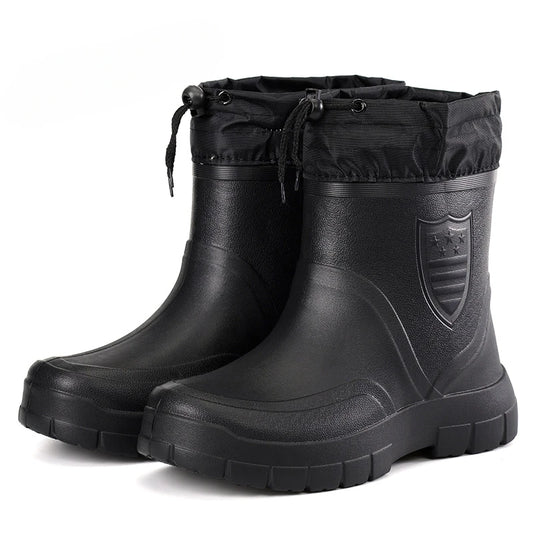 Men's Waterproof Ankle Rain Boots & Water Shoes
