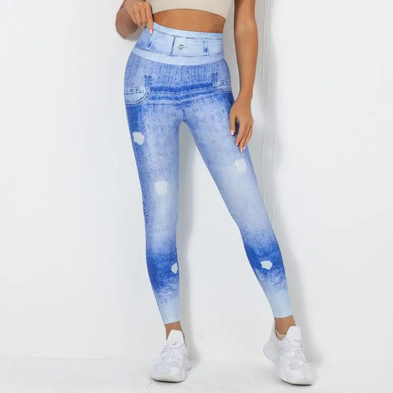 Rooftrellen Women's High-Waist Seamless Jeggings