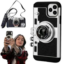 Emily In Paris 3D Retro Camera Leather Case for iPhone