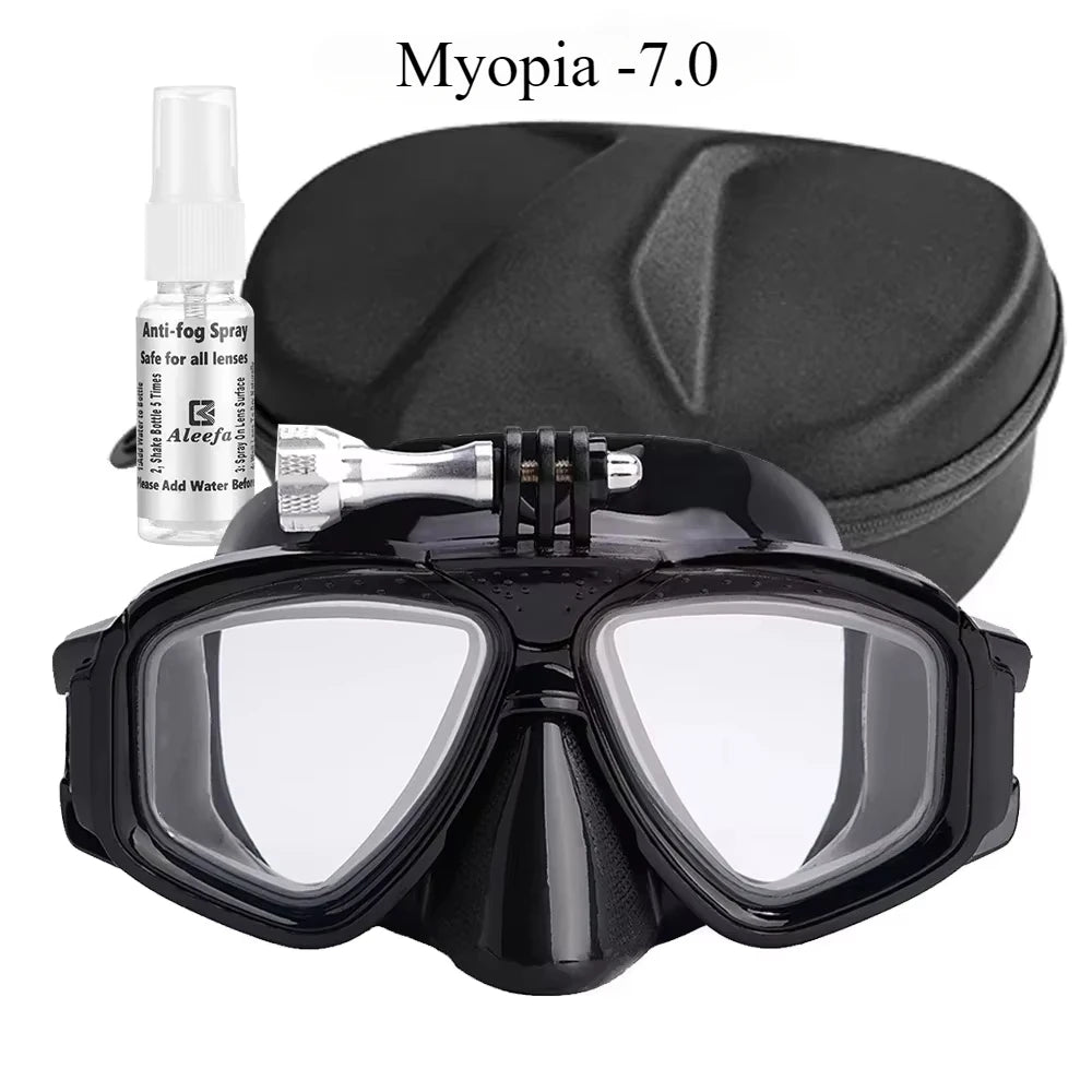Tempered Lends Diving Mask with GoPro Mount