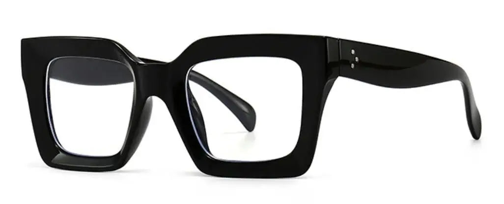 Vintage Oversized Square Anti Blue Light Reading Glasses