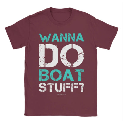 Men’s 100% Cotton Cruise Ship Graphic T-Shirt – Casual Nautical Short Sleeve Tee