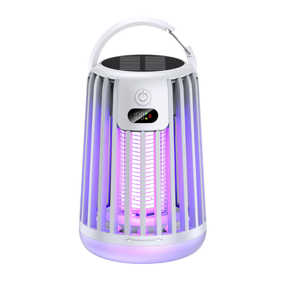 Solar Outdoor Mosquito Killer Lamp – Waterproof UV Electric Bug Zapper for Lawn & Garden