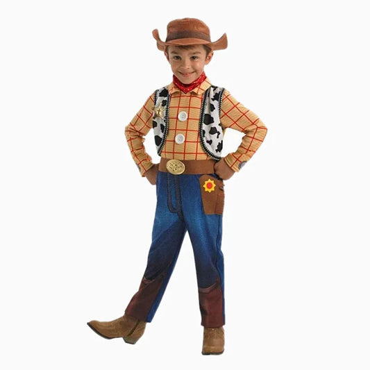 Children's Toy Story Woody Cosplay Costume - Boys & Girls Cowboy Outfit Set