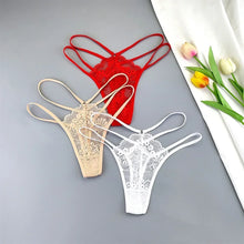 3 Pcs Lace Thin Strap Thongs