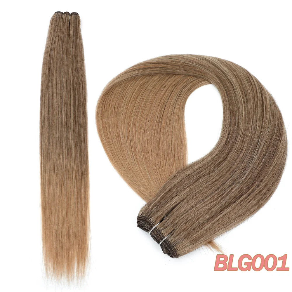 Bone Straight Synthetic Hair Bundles