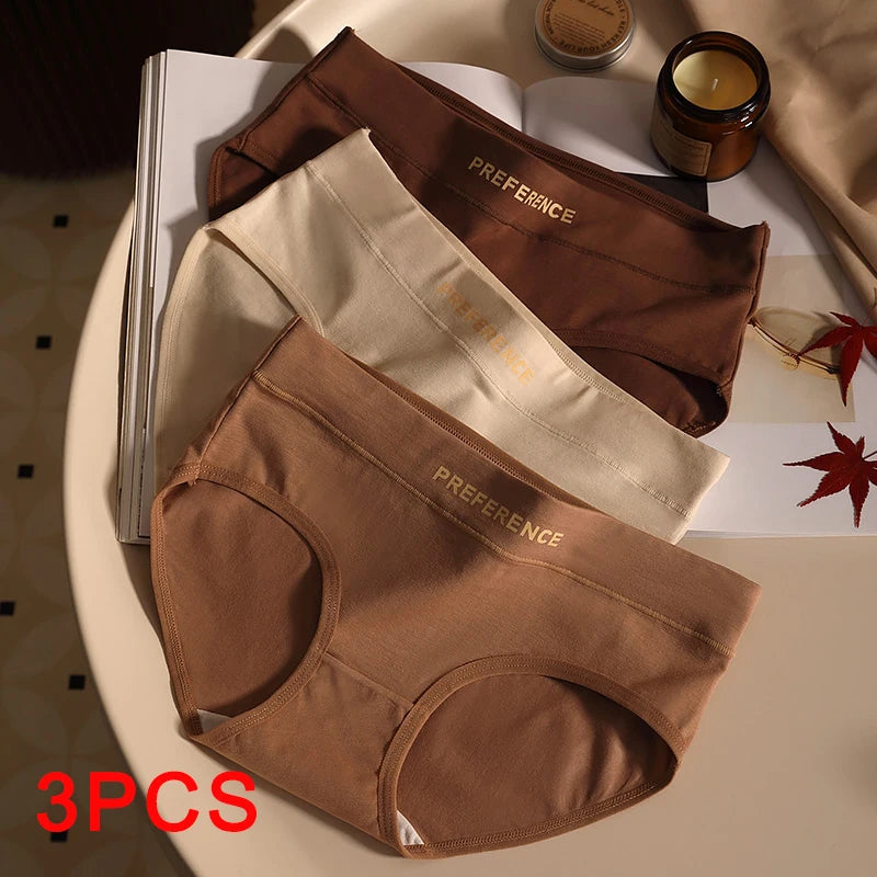 3PCS Seamless Soft Cotton Briefs