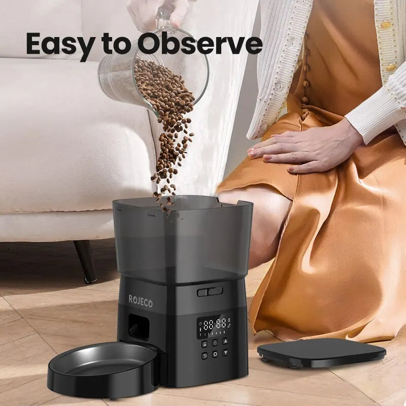 ROJECO Automatic Pet Feeder Smart Control