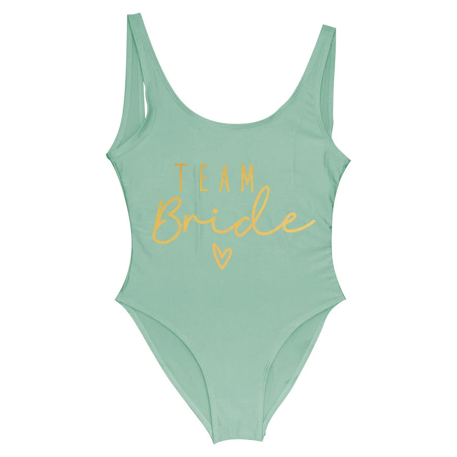 Team Bride One-Piece Swimsuit