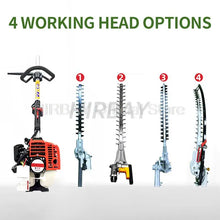 Multi-Function Brush Cutter Machine Garden Trimmer With Chainsaw And Pole Saw Attachment