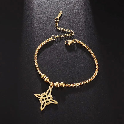 Witch Knot Cuff Stainless Steel Bracelet