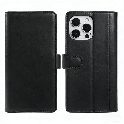 Genuine Leather Flip Wallet Phone Case for iPhone
