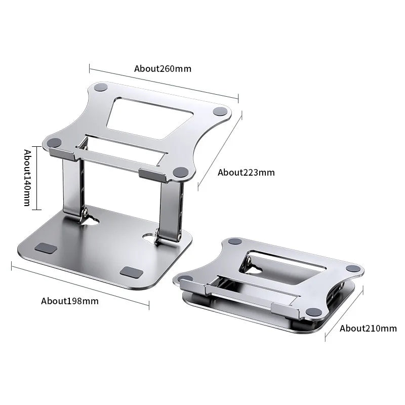 Adjustable Aluminum Alloy Laptop Tablet Portable Folding Stand