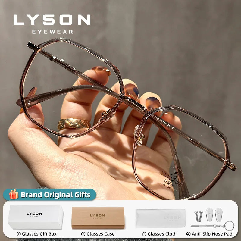 LYSON Large Polygonal Reading Glasses