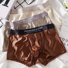3PCS Satin-like Smooth Cool Solid Boxers