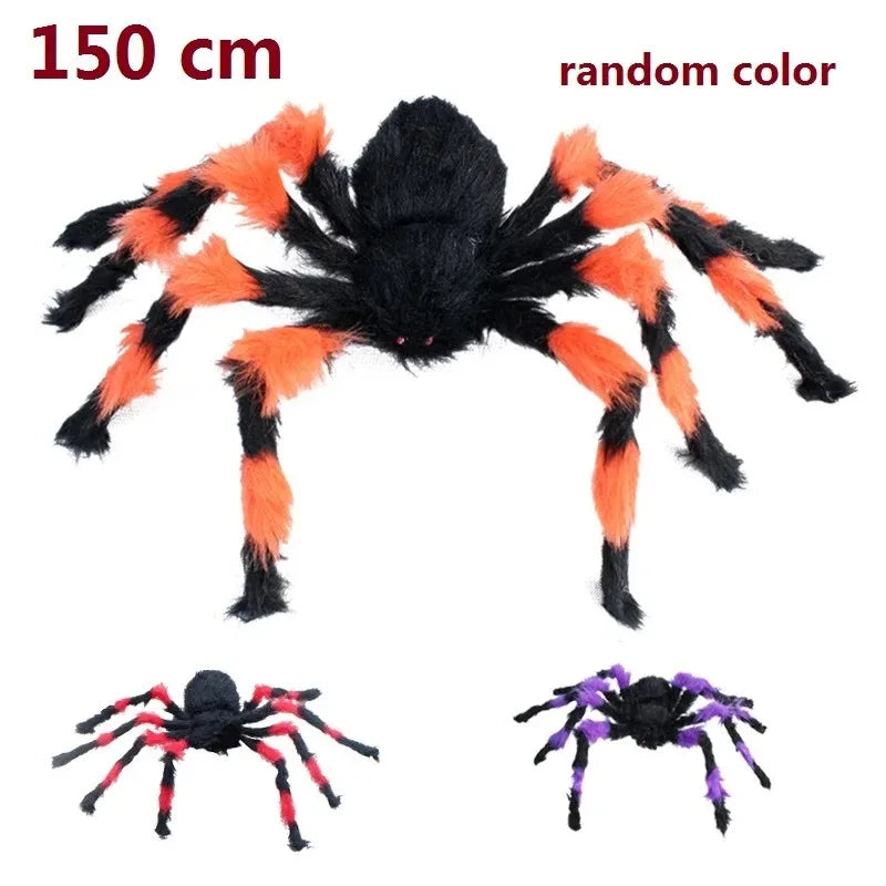 Giant Halloween Spider & Web Outdoor Decoration Set
