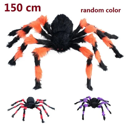Giant Halloween Spider & Web Outdoor Decoration Set