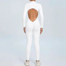 Seamless Zippered Long-Sleeved One-Piece Jumpsuit
